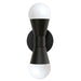Dainolite Canada - Two Light Wall Sconce - Fortuna - Black- Union Lighting Luminaires Decor