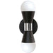 Dainolite Canada - Two Light Wall Sconce - Fortuna - Black- Union Lighting Luminaires Decor