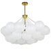 Dainolite Canada - Eight Light Chandelier - Miles - White- Union Lighting Luminaires Decor