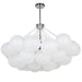 Dainolite Canada - Eight Light Chandelier - Miles - White- Union Lighting Luminaires Decor