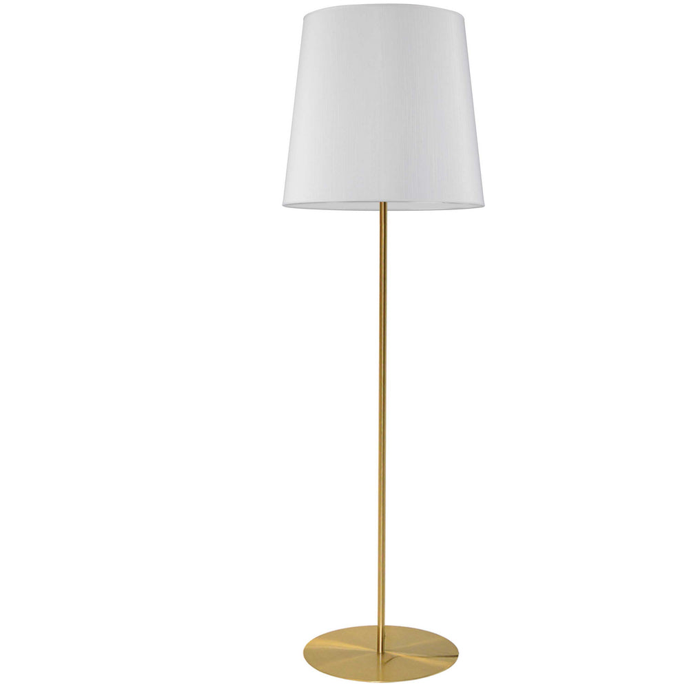 Dainolite Canada - One Light Floor lamp - Maine - Aged Brass- Union Lighting Luminaires Decor