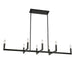 Dainolite Canada - Eight Light Chandelier - Nora - Black- Union Lighting Luminaires Decor