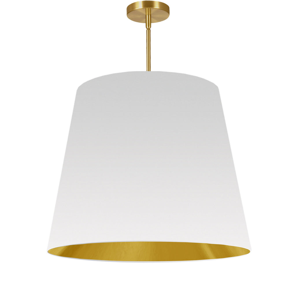 Dainolite Canada - One Light Pendant - Oversized Drum - White- Union Lighting Luminaires Decor