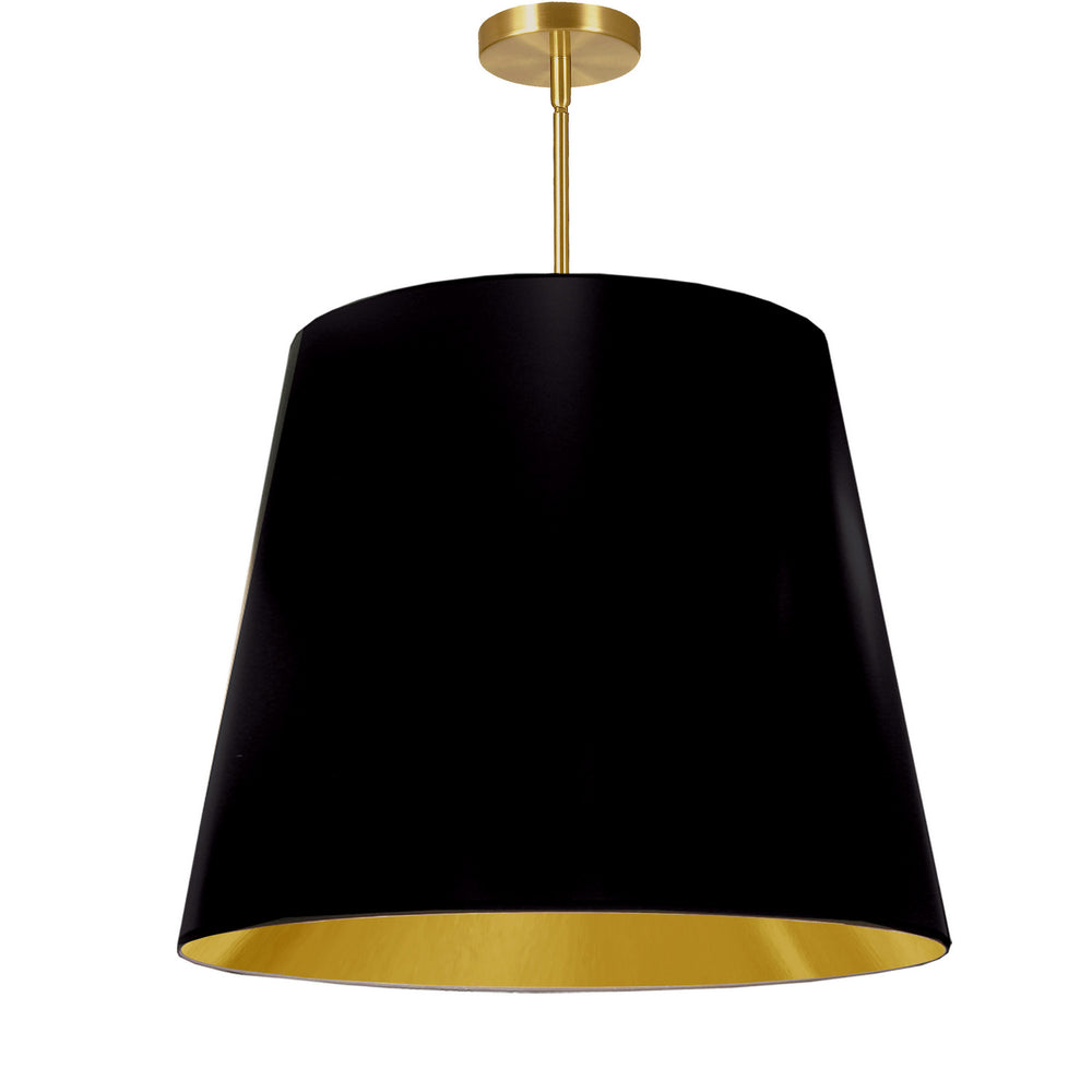 Dainolite Canada - One Light Pendant - Oversized Drum - Black- Union Lighting Luminaires Decor