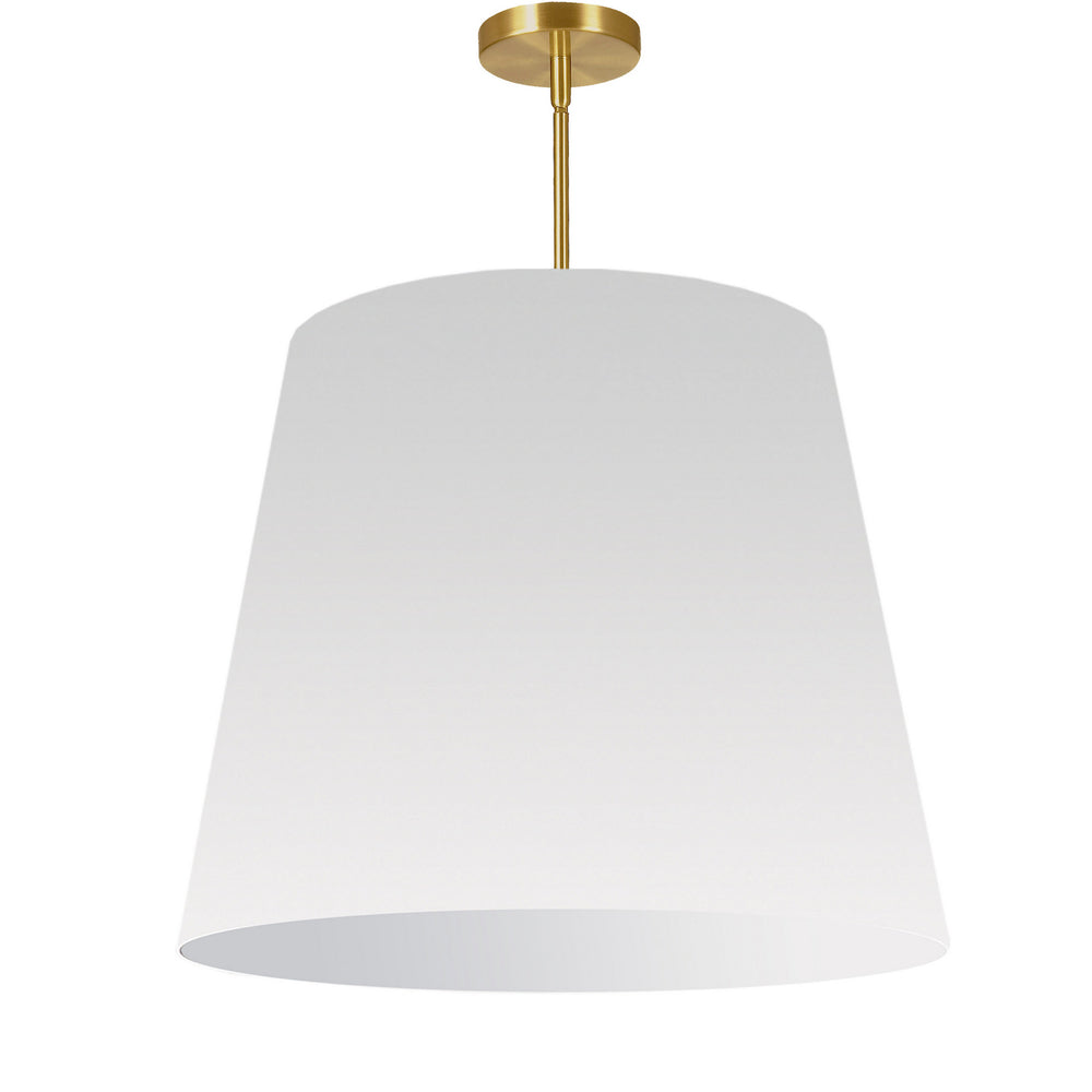 Dainolite Canada - One Light Pendant - Oversized Drum - White- Union Lighting Luminaires Decor