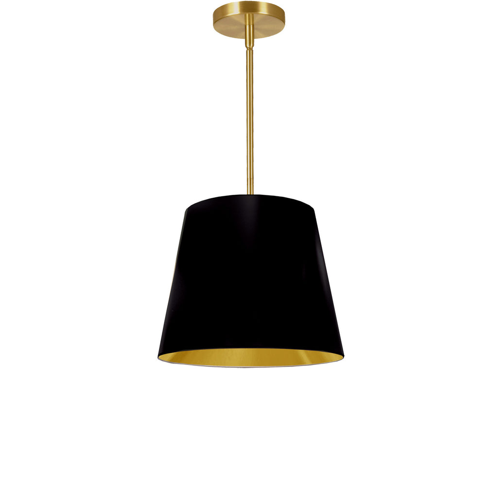 Dainolite Canada - One Light Pendant - Oversized Drum - Black- Union Lighting Luminaires Decor