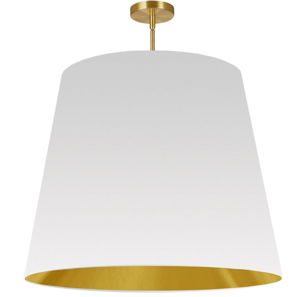 Dainolite Canada - One Light Pendant - Oversized Drum - White- Union Lighting Luminaires Decor