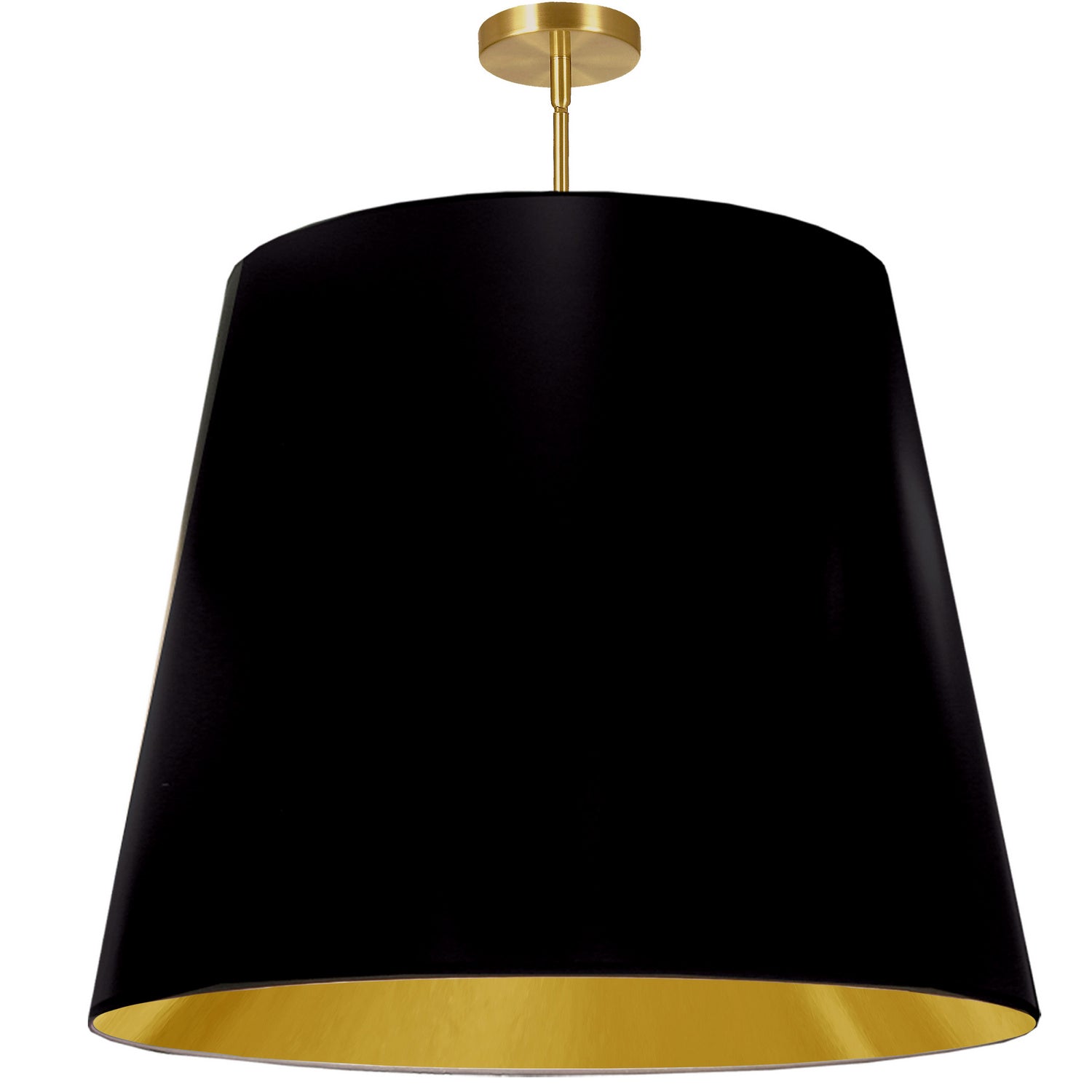 Dainolite Canada - One Light Pendant - Oversized Drum - Black- Union Lighting Luminaires Decor