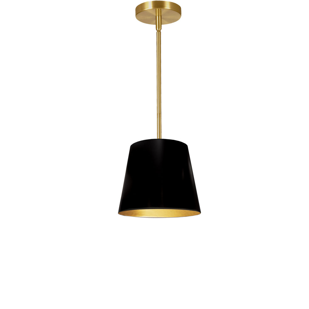 Dainolite Canada - One Light Pendant - Oversized Drum - Black- Union Lighting Luminaires Decor