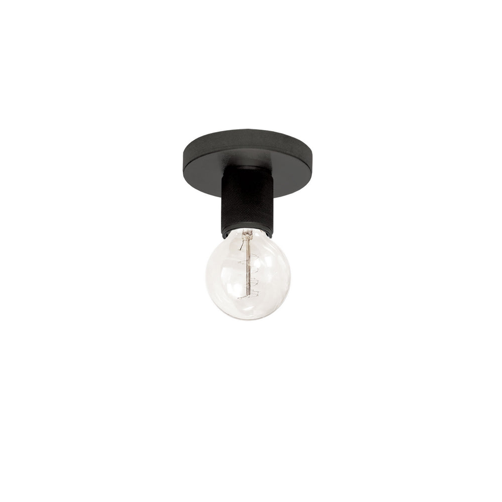 Dainolite Canada - One Light Flush Mount - Roswell - Black- Union Lighting Luminaires Decor