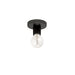 Dainolite Canada - One Light Flush Mount - Roswell - Black- Union Lighting Luminaires Decor