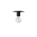 Dainolite Canada - One Light Flush Mount - Roswell - Black- Union Lighting Luminaires Decor