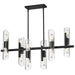 Dainolite Canada - 12 Light Chandelier - Samantha - Black- Union Lighting Luminaires Decor