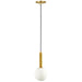 Dainolite Canada - One Light Pendant - Tara - Aged Brass- Union Lighting Luminaires Decor