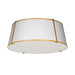 Dainolite Canada - Four Light Flushmount - Trapezoid - White- Union Lighting Luminaires Decor