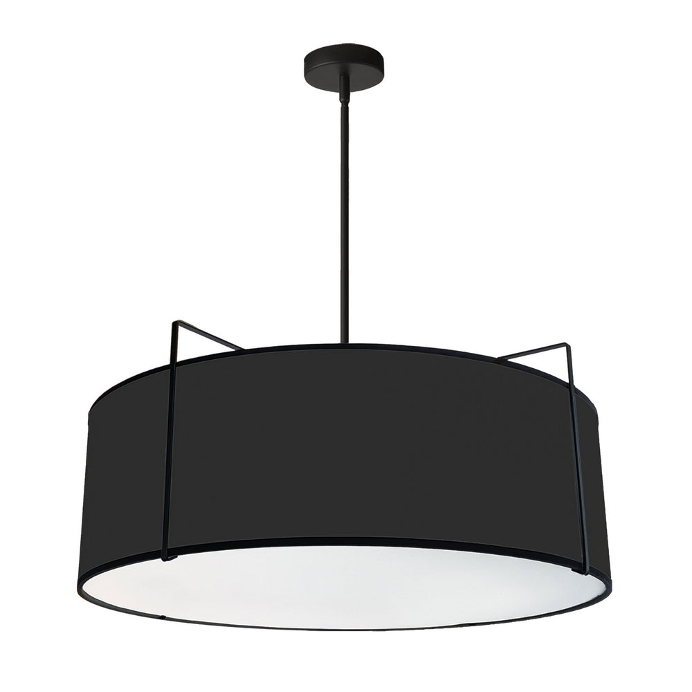 Dainolite Canada - Four Light Pendant - Trapezoid - Black- Union Lighting Luminaires Decor