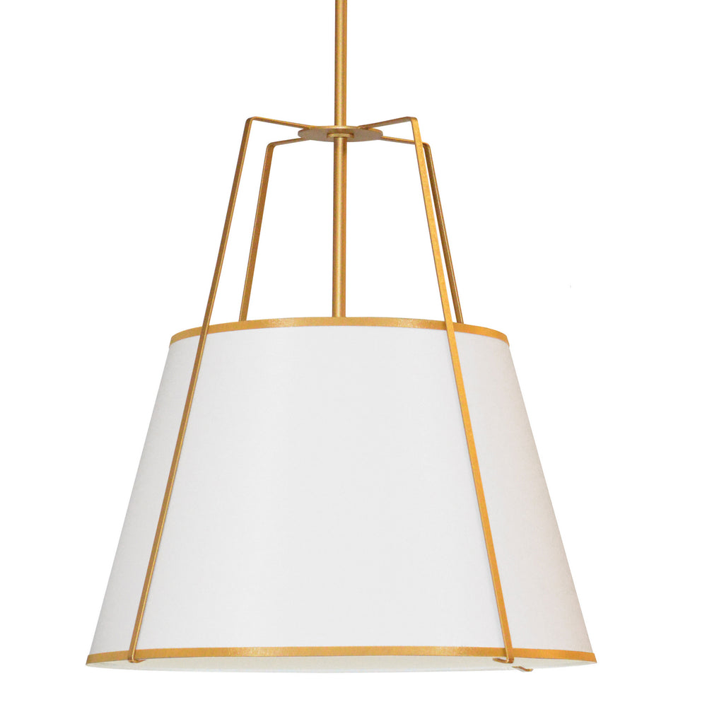 Dainolite Canada - Four Light Pendant - Trapezoid - White- Union Lighting Luminaires Decor
