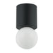 Dainolite Canada - One Light Flush Mount - Theron - Black- Union Lighting Luminaires Decor