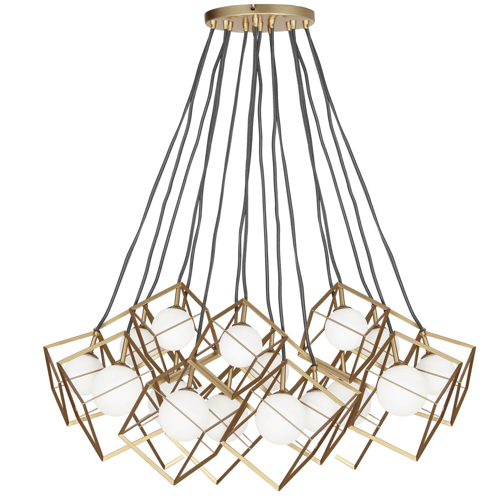 Dainolite Canada - 16 Light Pendant - Thomson - Gold- Union Lighting Luminaires Decor