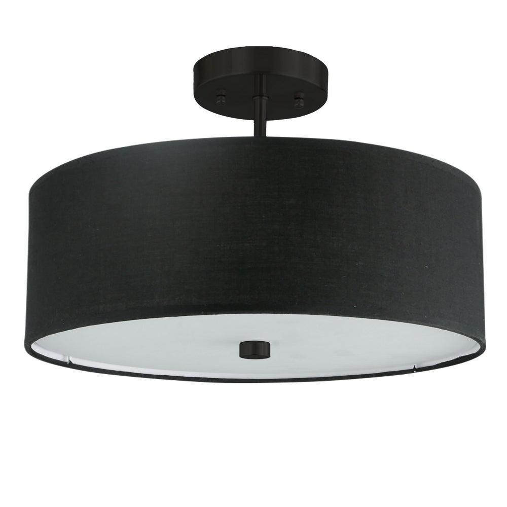 Dainolite Canada - Three Light Semi-Flush Mount - Everly - Black- Union Lighting Luminaires Decor