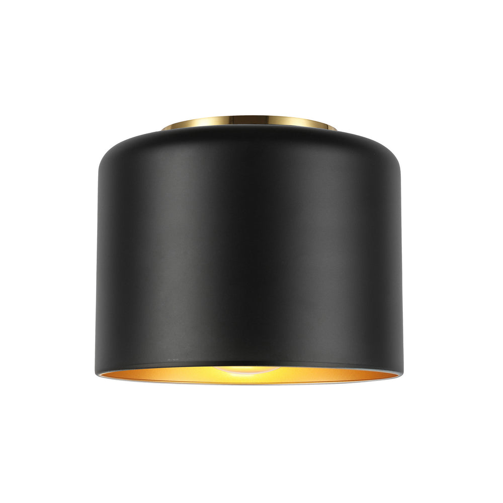 Dainolite Canada - One Light Flush Mount - Emilia - Black- Union Lighting Luminaires Decor