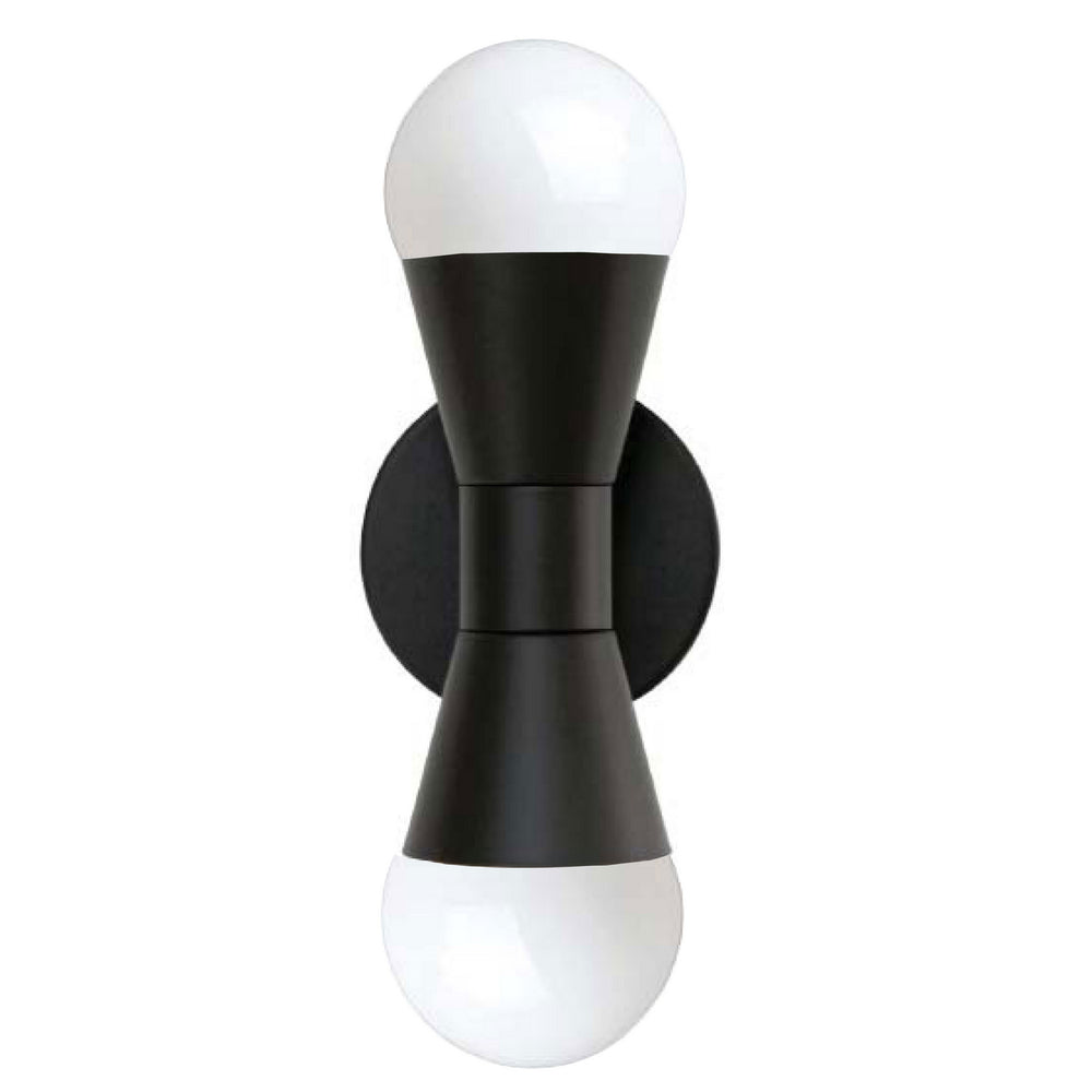 Dainolite Canada - Two Light Wall Sconce - Fortuna - Black- Union Lighting Luminaires Decor