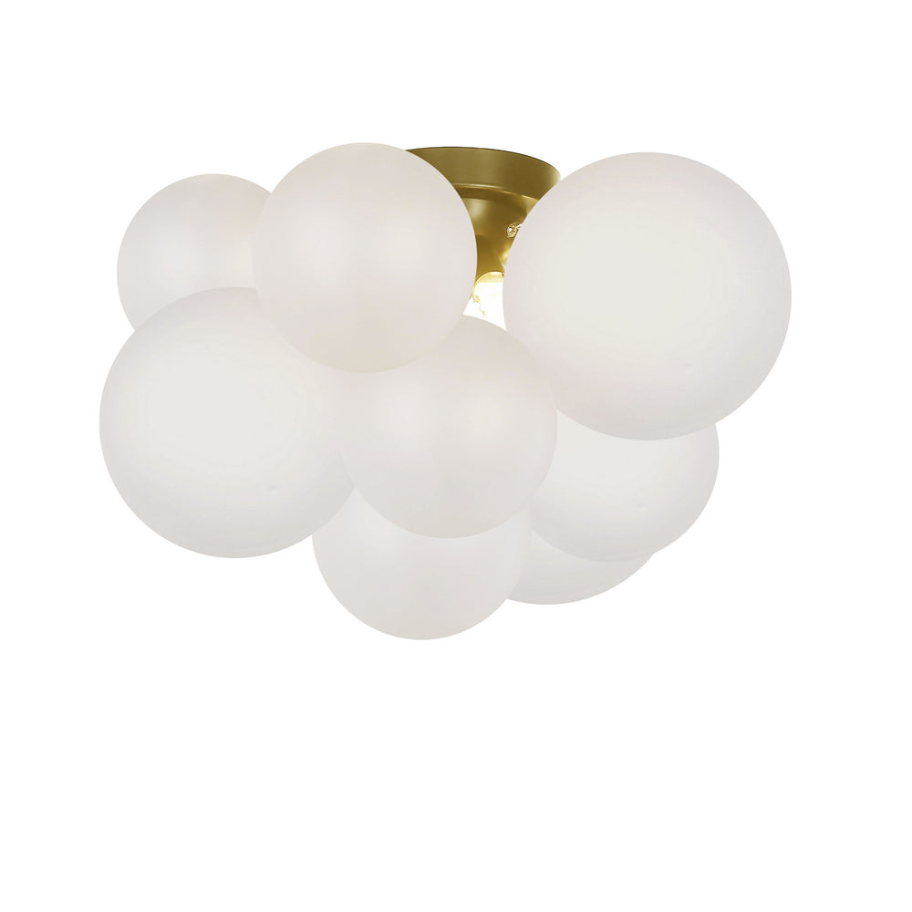 Dainolite Canada - Three Light Flush Mount - Miles - White- Union Lighting Luminaires Decor