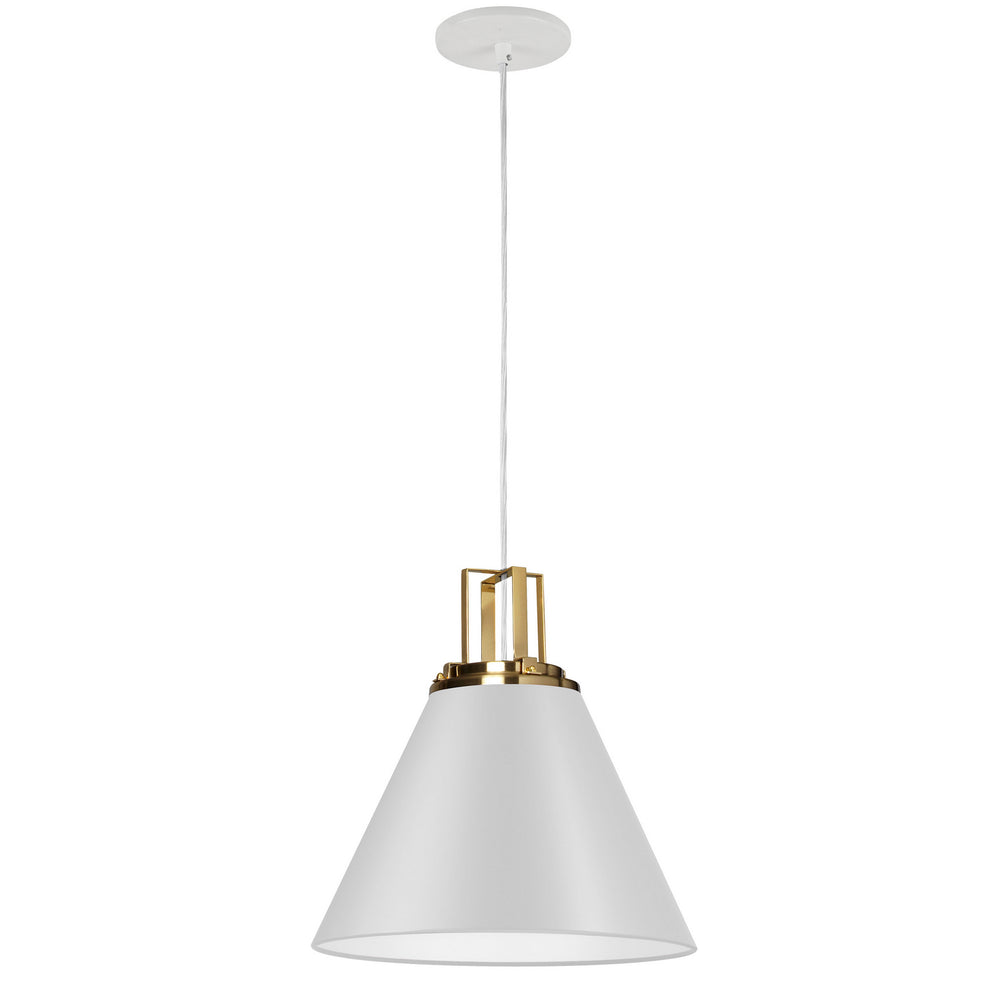 Dainolite Canada - One Light Pendant - Sonus - White- Union Lighting Luminaires Decor