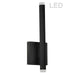Dainolite Canada - LED Wall Sconce - Wilson - Black- Union Lighting Luminaires Decor