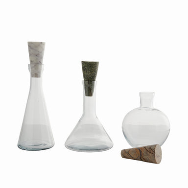 Arteriors - Decanters, Set of 3 - Oaklee - Clear- Union Lighting Luminaires Decor