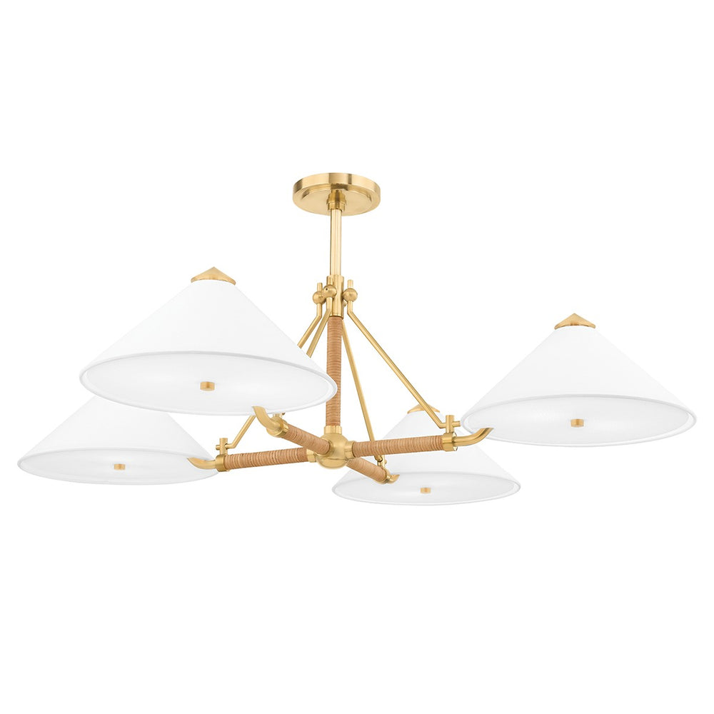 Hudson Valley Canada - Eight Light Chandelier - Williamsburg - Aged Brass- Union Lighting Luminaires Decor
