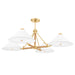 Hudson Valley Canada - Eight Light Chandelier - Williamsburg - Aged Brass- Union Lighting Luminaires Decor