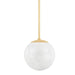 Hudson Valley Canada - One Light Pendant - Burlington - Aged Brass- Union Lighting Luminaires Decor