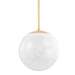 Hudson Valley Canada - One Light Pendant - Burlington - Aged Brass- Union Lighting Luminaires Decor