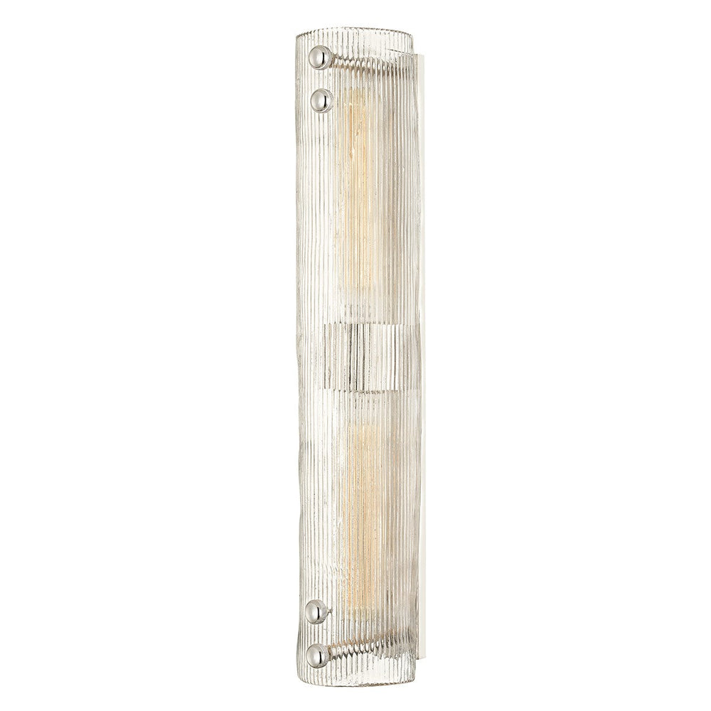 Hudson Valley Canada - Two Light Wall Sconce - Prospect Park - Polished Nickel- Union Lighting Luminaires Decor