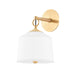 Hudson Valley Canada - One Light Wall Sconce - White Plains - Aged Brass- Union Lighting Luminaires Decor