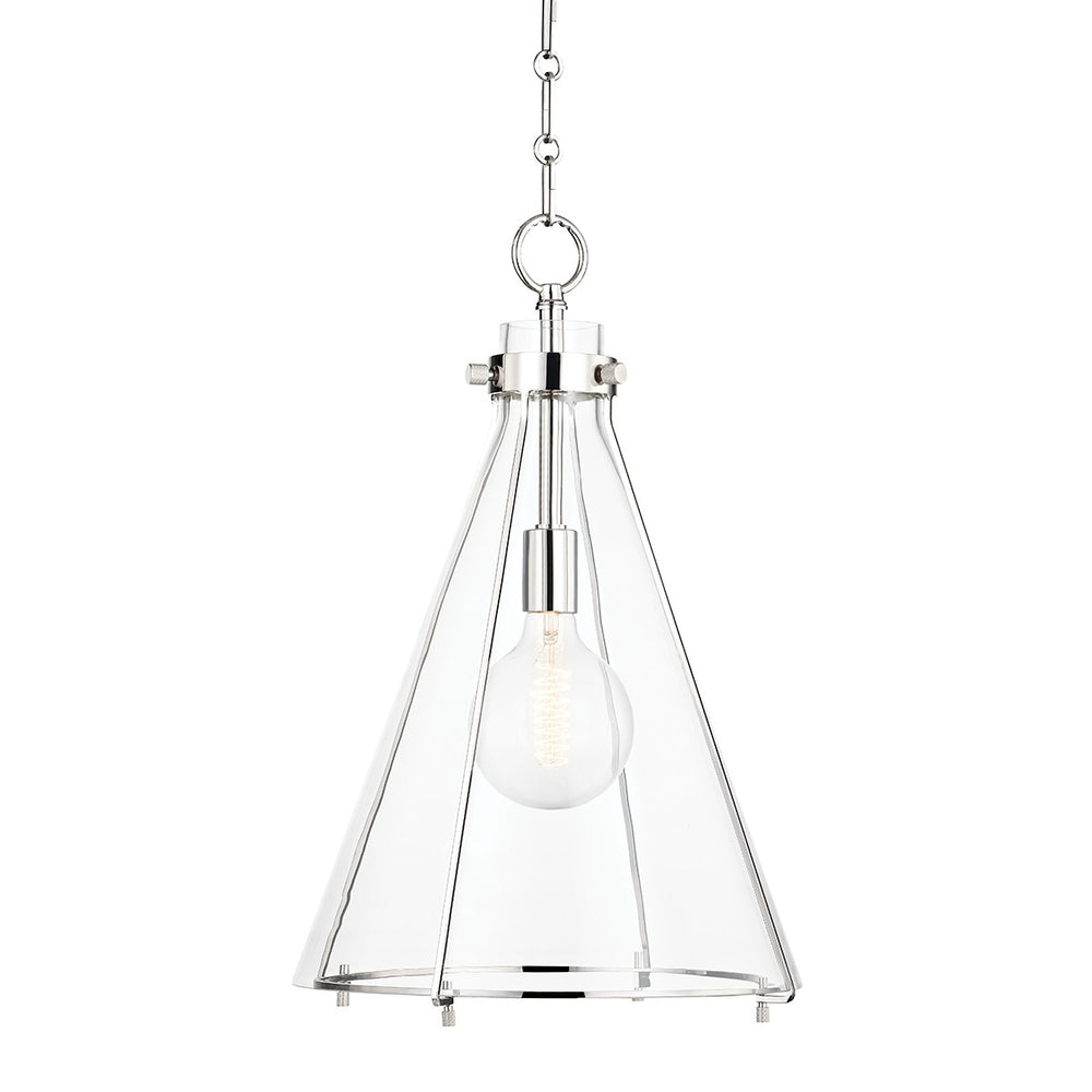 Hudson Valley Canada - One Light Pendant - Eldridge - Polished Nickel- Union Lighting Luminaires Decor