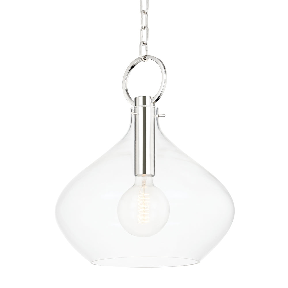 Hudson Valley Canada - One Light Pendant - Lina - Polished Nickel- Union Lighting Luminaires Decor