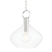 Hudson Valley Canada - One Light Pendant - Lina - Polished Nickel- Union Lighting Luminaires Decor