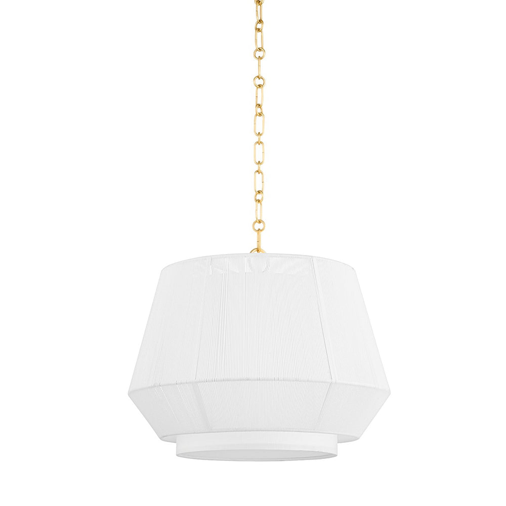 Hudson Valley Canada - One Light Pendant - Debi - Aged Brass- Union Lighting Luminaires Decor