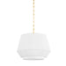 Hudson Valley Canada - One Light Pendant - Debi - Aged Brass- Union Lighting Luminaires Decor