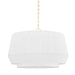 Hudson Valley Canada - Four Light Pendant - Debi - Aged Brass- Union Lighting Luminaires Decor