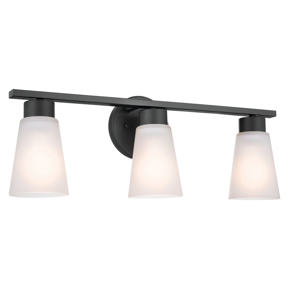 Kichler Canada - Three Light Bath - Stamos - Black- Union Lighting Luminaires Decor