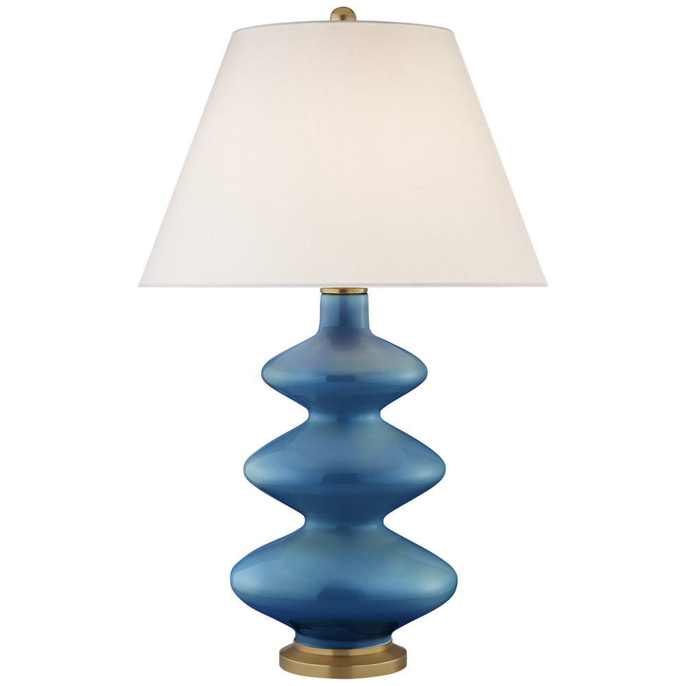 Visual Comfort Signature Canada - One Light Table Lamp - Smith - Aqua Crackle- Union Lighting Luminaires Decor