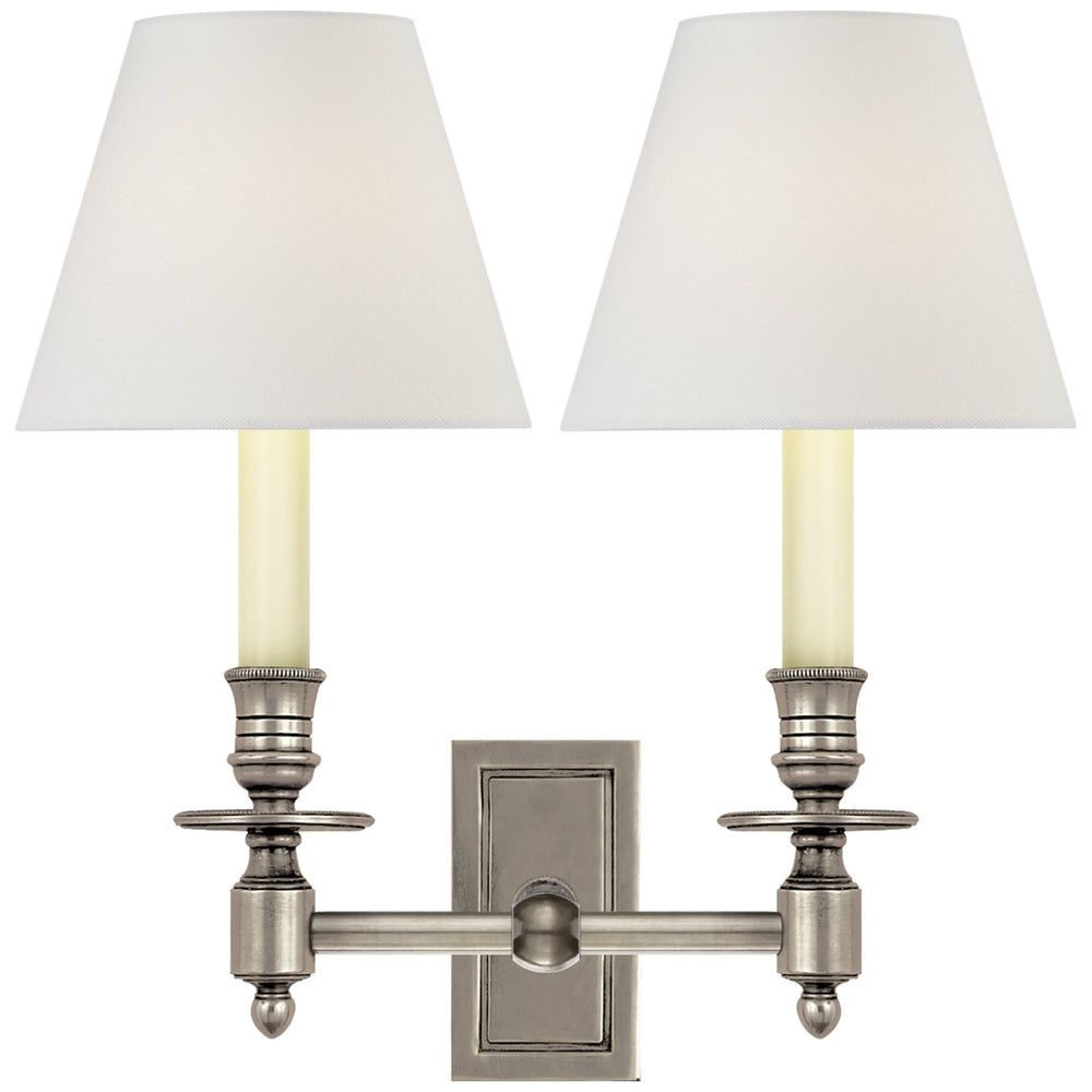 Visual Comfort Signature Canada - Two Light Wall Sconce - French Library - Antique Nickel- Union Lighting Luminaires Decor