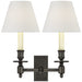 Visual Comfort Signature Canada - Two Light Wall Sconce - French Library - Bronze- Union Lighting Luminaires Decor