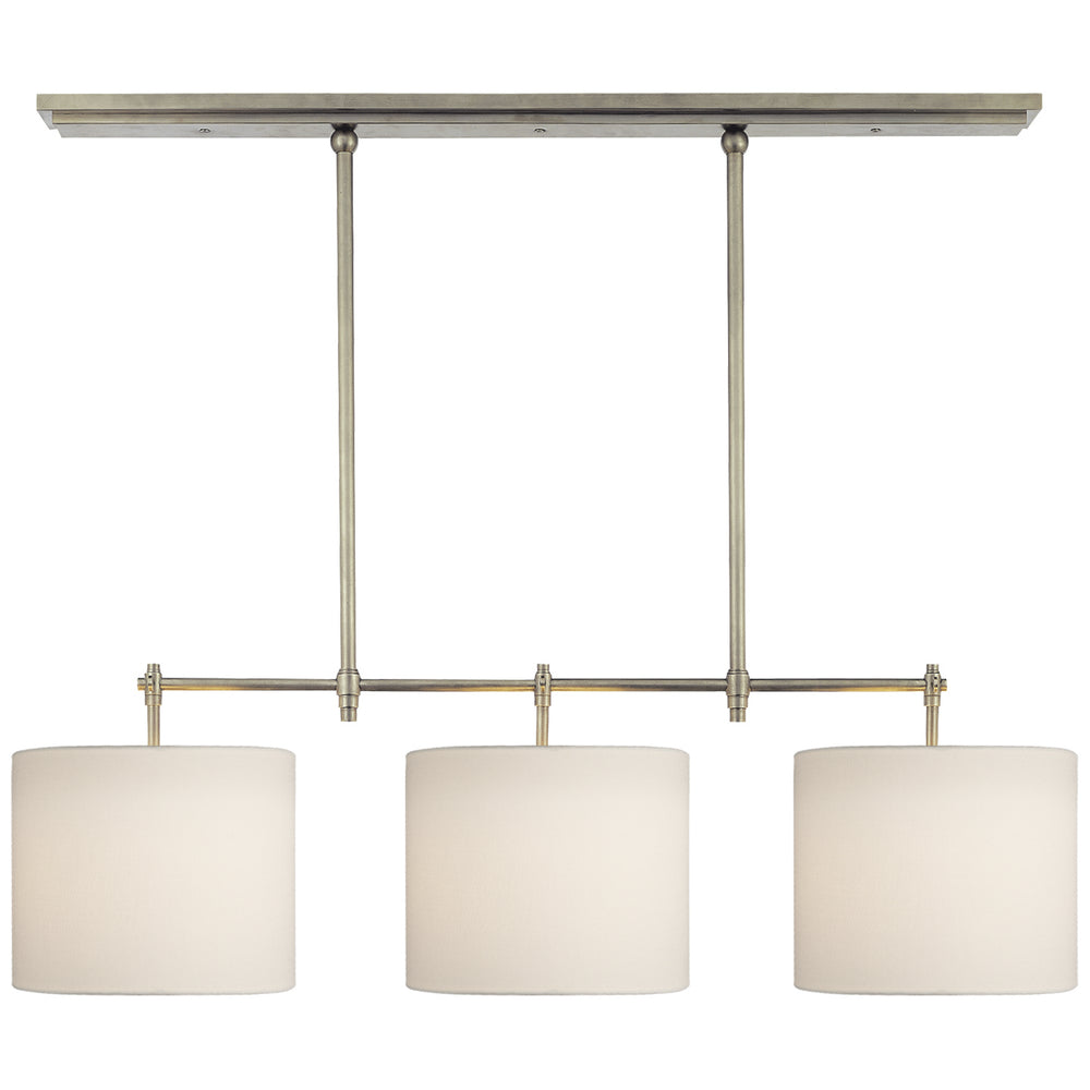 Visual Comfort Signature Canada - Three Light Billiard Pendant - Bryant - Antique Nickel- Union Lighting Luminaires Decor