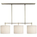 Visual Comfort Signature Canada - Three Light Billiard Pendant - Bryant - Antique Nickel- Union Lighting Luminaires Decor