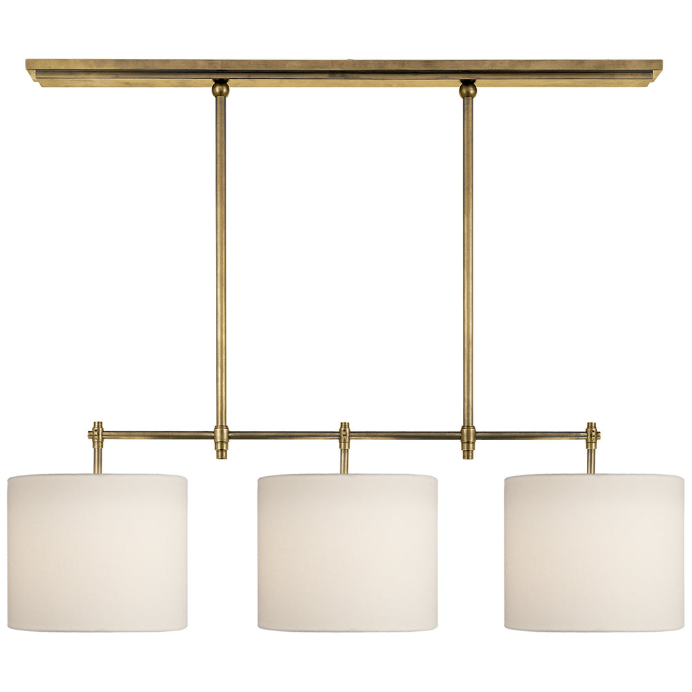 Visual Comfort Signature Canada - Three Light Billiard Pendant - Bryant - Hand-Rubbed Antique Brass- Union Lighting Luminaires Decor