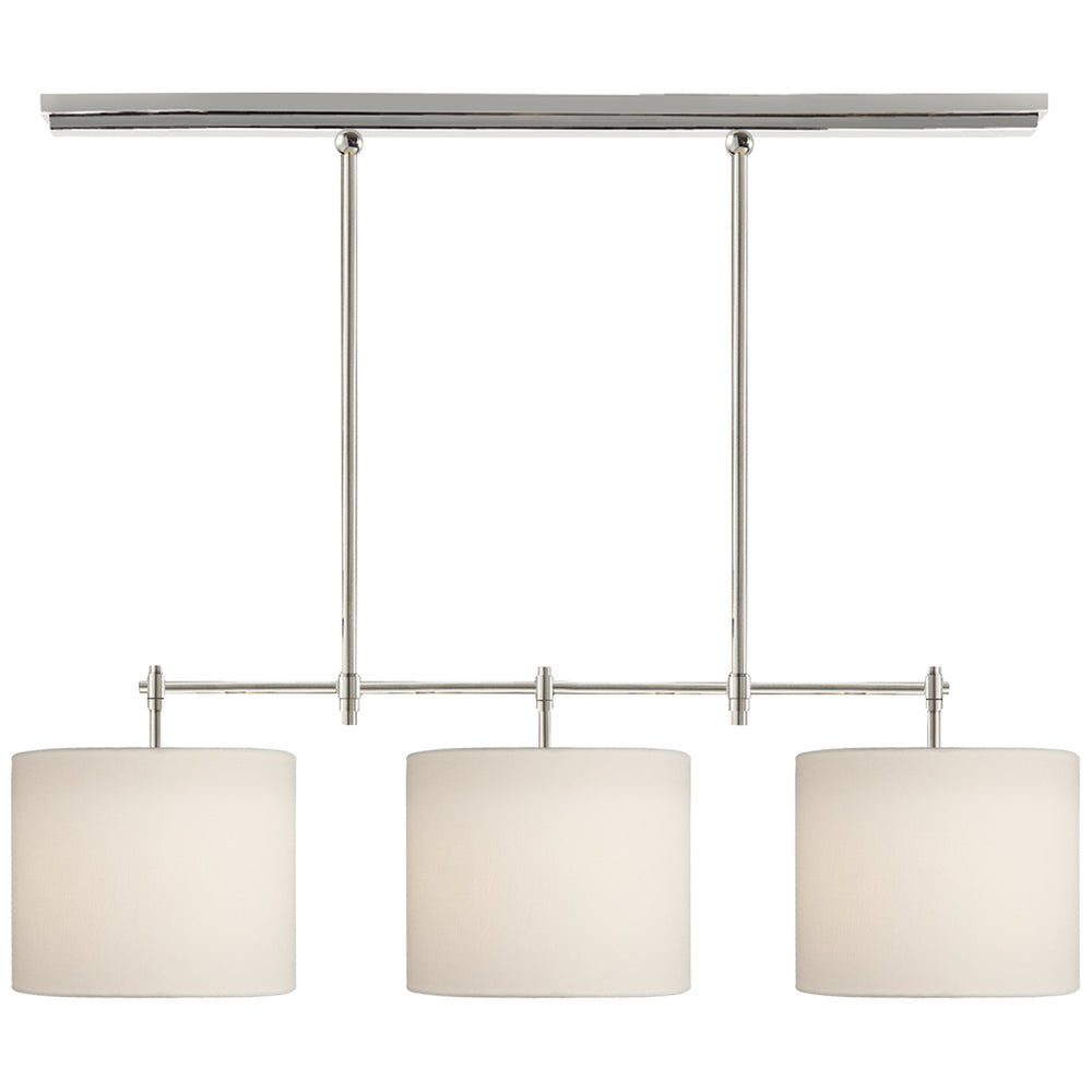 Visual Comfort Signature Canada - Three Light Billiard Pendant - Bryant - Polished Nickel- Union Lighting Luminaires Decor